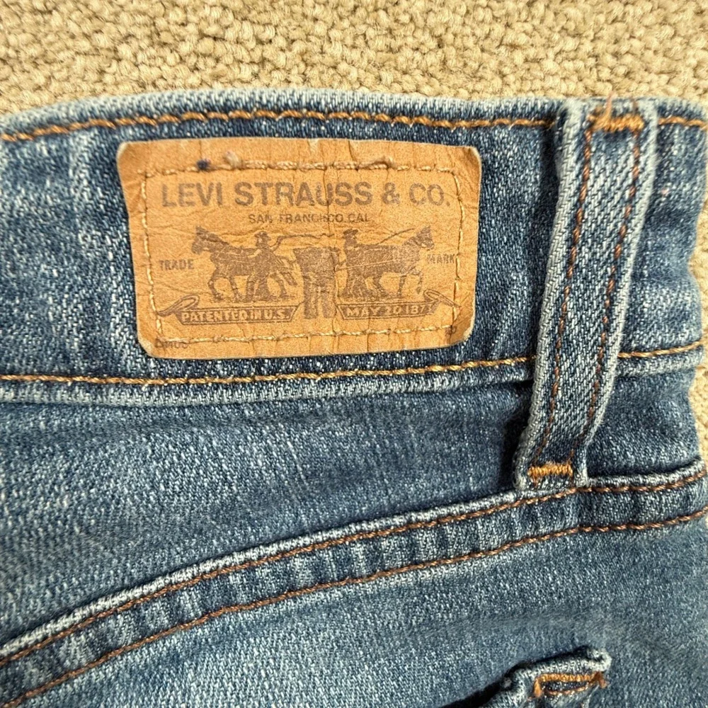 Levis Mid Rise Skinny Jeans Womens 27 Blue Medium Wash Denim Original Jean